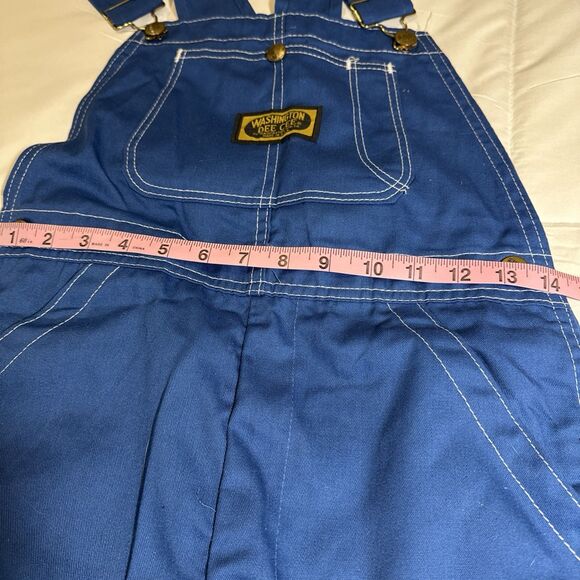 Vintage Deadstock Washington Dee Cee Overall Shorts Blue Size 9 Made in USA - Picture 10 of 12
